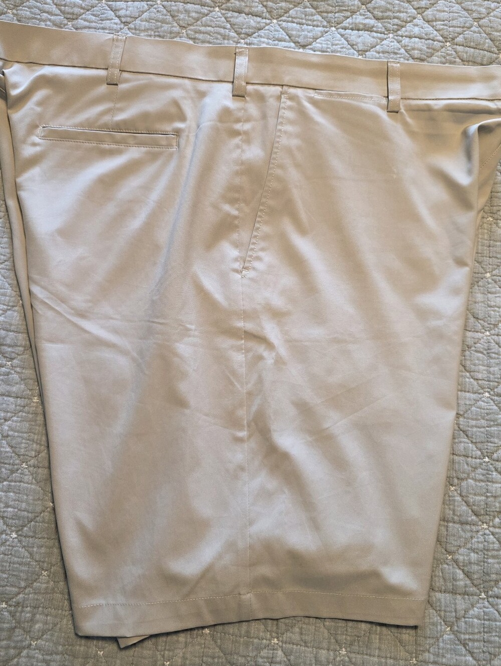 PGA Tour Men's Beige Flat-Front Golf Shorts